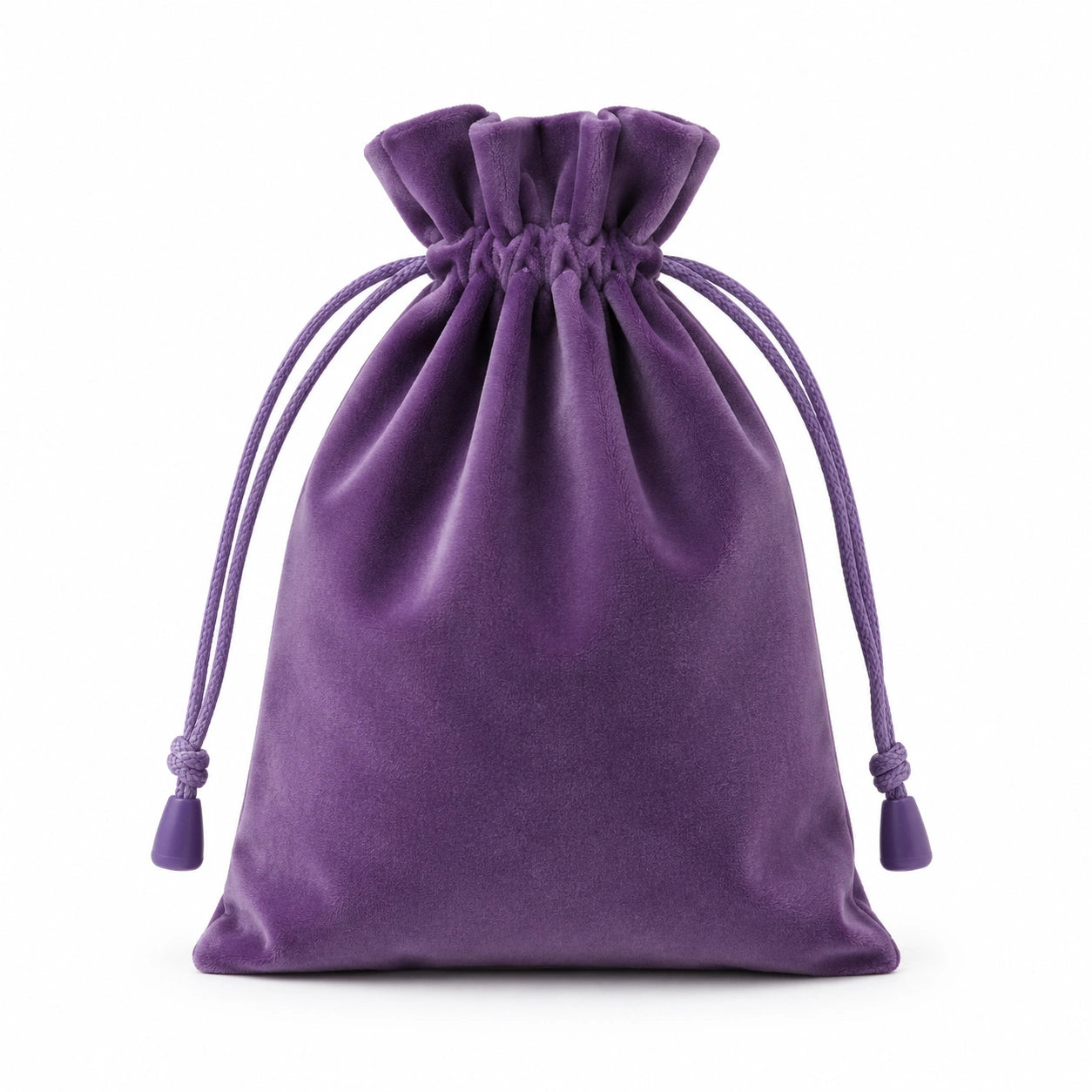 Samtbeutel 20 x 15 cm Violett mit Kordelzug zur Schmuckaufbewahrung