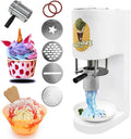 XEEAOFE Eismaschine, 80 W, 30 L, Weiß, mit 4 Formen, Kommerzieller Gelato-Hersteller, für Hausgemachtes Eis/Gelato/Sorbet/Gefrorenen Joghurt
