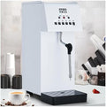 Milchaufschäumer, 2500 W, 6 l, Edelstahl, Schwarz/Silber, gewerblich und Dampfgarer für Espresso, Kaffee und Bubble Tea