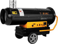 SIAL Ölheizungen, 2500 m, 55 kW, 51 L, Silber, Indirekte Ölheizer Heizkanone Diesel Bauheizer Bautrockner