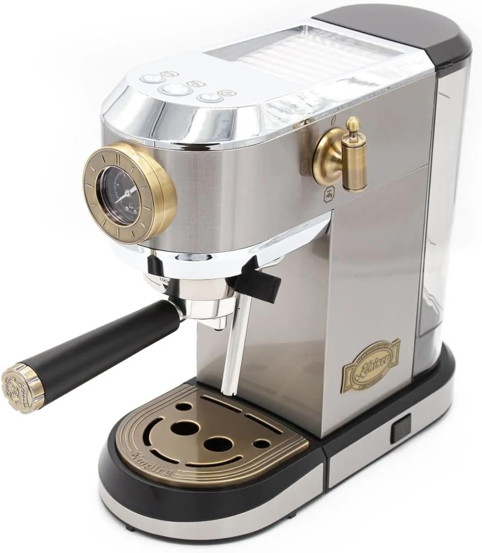 Kaiser Kaffeemaschine, 19 bar, Silber, KA 2001 R Empire, Siebträger-Espressomaschine, Edelstahl