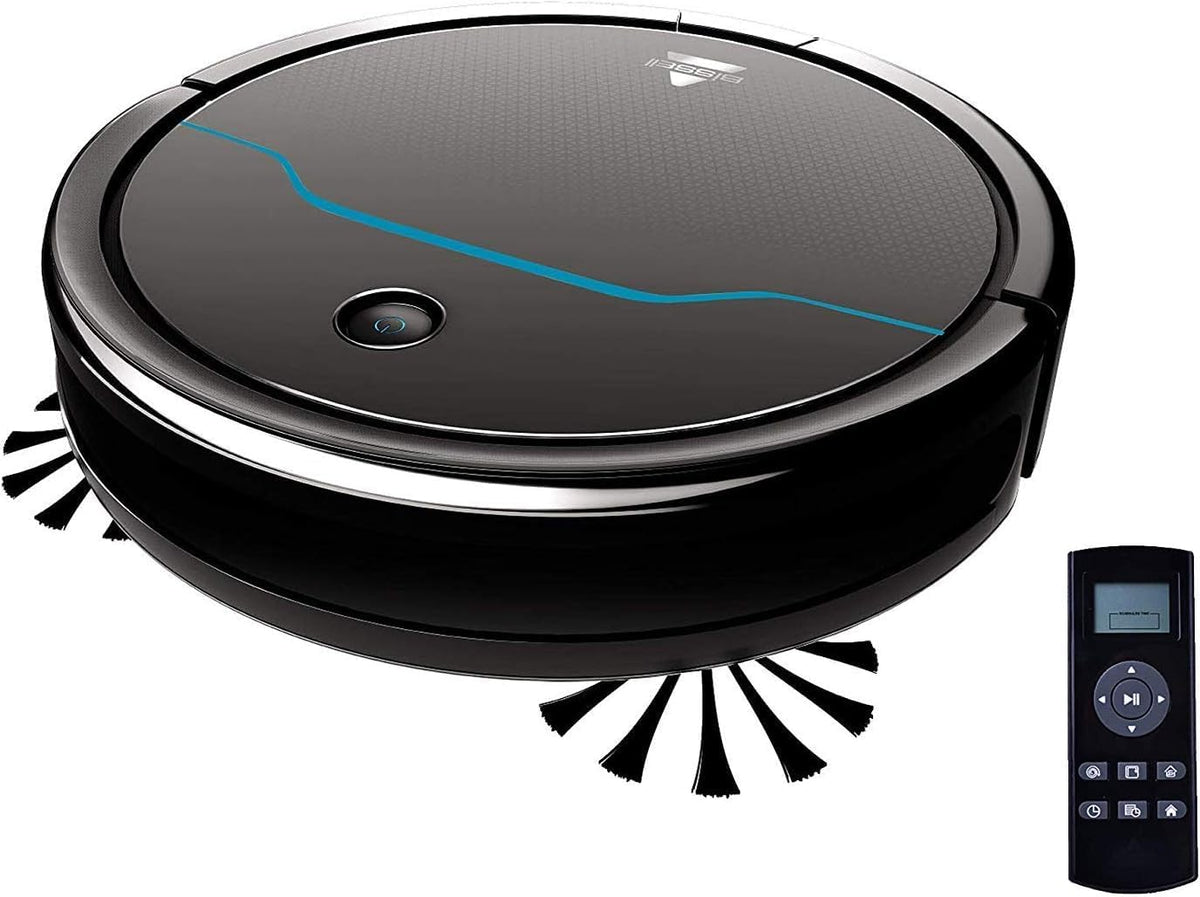 Bissell Staubsauger, Schwarz, EV675 -Roboter für Hartböden und Teppiche, bis zu 100 Minuten Laufzeit, mit automatischer Rückkehr zur Ladestation