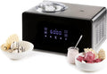 DOMO Eismaschine, Silber, DO9252I & Joghurtbereiter - Ice cream Genius - Gelato, Sorbet, Joghurt und Frozen Yoghurt - Kühlhaltefunktion