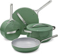 Caraway Herd, Schwarz, Antihaftbeschichtetes Keramik-Kochgeschirr-Set (12-teilig), Pfannen, PTFE- und PFOA-frei