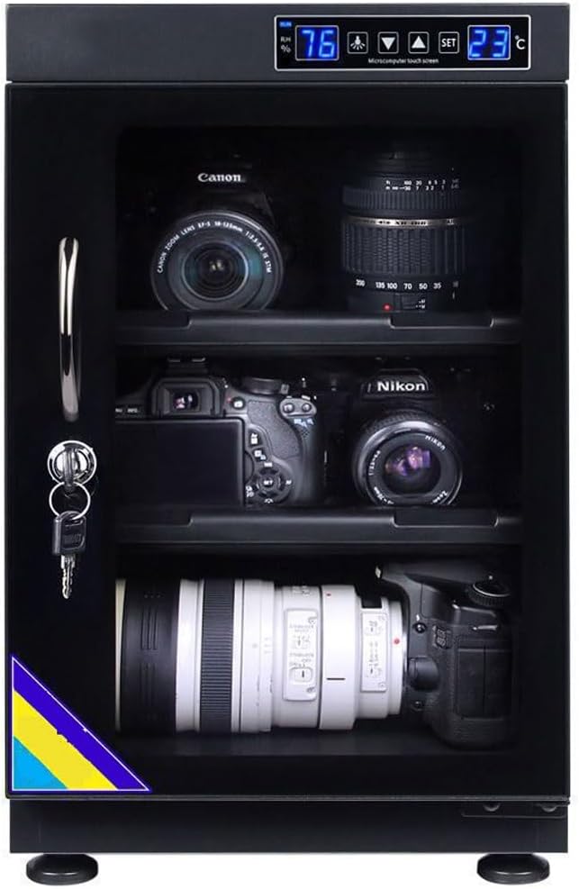 Kamera Luftentfeuchter, Weiß, Trockenschrank - Digitaler für Fotografie Ausrüstung, Einstellbare Luftfeuchtigkeitskontrolle