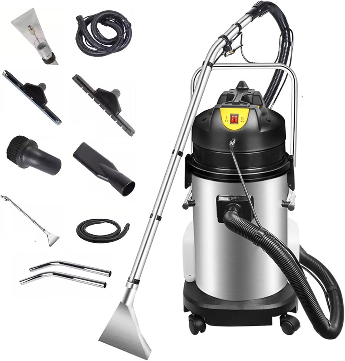 Naturalpowev Sofa, 40 L, Schwarz, Gewerblicher Teppich- und Polsterreiniger, Tiefenreiniger