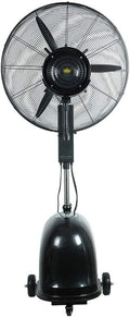 QUSYZD Turmventilator, 65 cm, Weiß, Industrieller Nebelventilator mit oszillierender, höhenverstellbar, 3 Geschwindigkeitsstufen