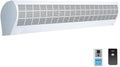 Luftschleier Wandventilatoren, 160 W, 53 dB, 0.9m, Schwarz, Wandmontiert Kommerziell mit Fernbedienung Metall mit 2
