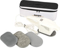 Vibramat Muskel- & Nervenstimulationsgeräte, Schwarz, MASPO de Luxe mit 3 Massageaufsätzen und eleganter