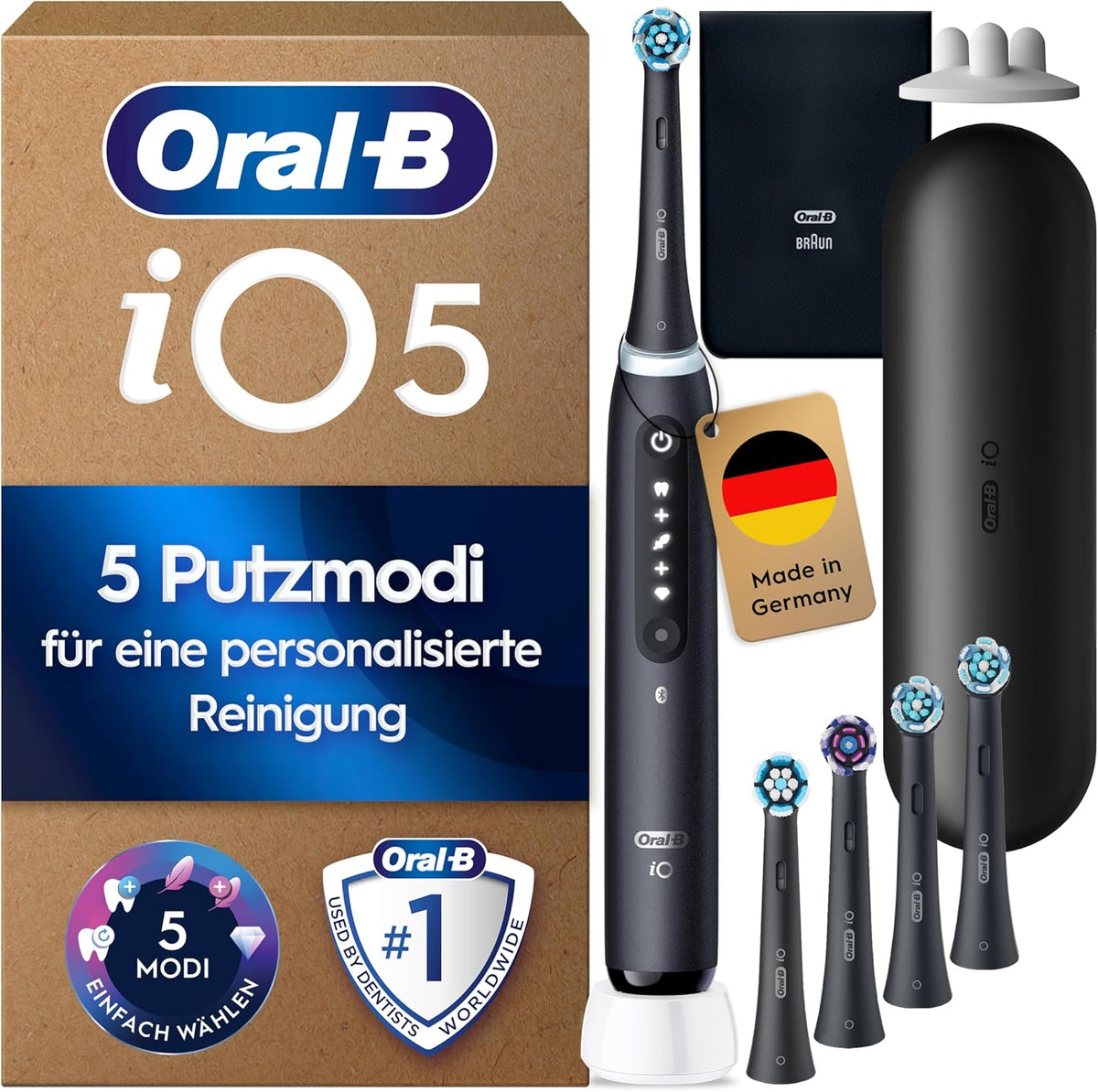 Oral-B Rotierend, Schwarz, iO Series 5 Elektrische Zahnbürste PLUS Ausgewählte