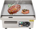 Annuod Elektrogrill, Silber, Gewerbliches blech, Edelstahlgrill, Flachgrill Für Die Arbeitsplatte, Kochplatte