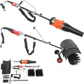 ROGONPDK Schneefräse, 70–80 dB, 1600 W, Nylon, Aluminium, Gummi, Aluminiumlegierung, Schwarz/Rot/Orange