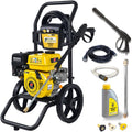 WASPPER Hochdruckreiniger, Schwarz, Benzin 3000 PSI 196ccm Benzinmotorbetriebener Tragbarer