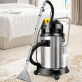 JJENXYYDS Nass-,Trockensauger für Werkstätten, 40 L, 30 L, Silber, Waschsauger für Teppiche und Polster, Edelstahlbehälter 20/30/