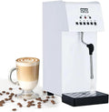 QFGain Milchaufschäumer, 2500 W, Schwarz, Gewerblicher, 360° Drehbarer Einstab-Dampfkocher, Kaffee- Mit Led-Display