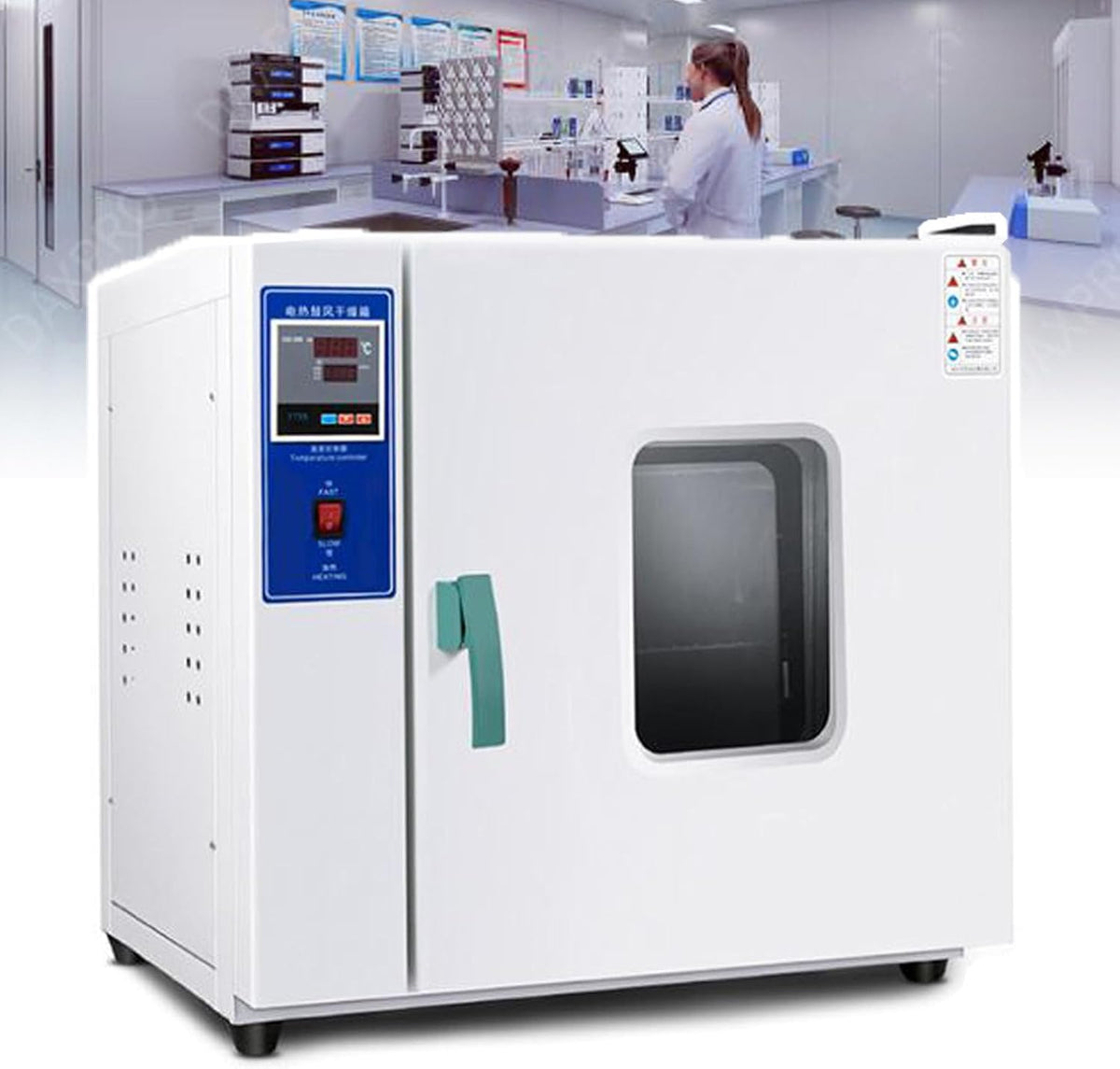 XSDAJSD Öfen & Zubehör, 500 W, 16 l, 16 L, Schwarz, Elektroheizung Konstanttemperatur-Schnelltrockenofen, Timing