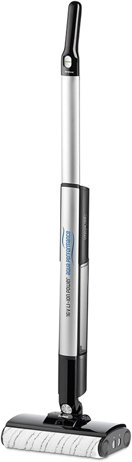 Trisa Nass-,Trockensauger für Werkstätten, 16 V, Weiß, Floor Mop Elektrischer Bodenwischer Li-Ion Akku Nasswischer
