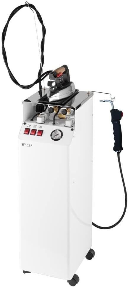 Aeolus EOLO Home & Professional Dampfglätter, Grau, Bügelsystem AV01 FP RA mit Boiler aus Kupfer