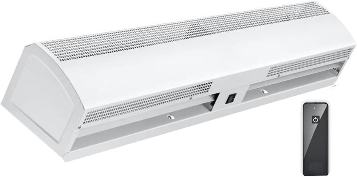 QUSYZD Standventilatoren, 120 cm, 120 cm, Schwarz, Luftschleiergerät, geräuscharm, 2 Meter, Fernbedienung, Wandmontage