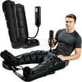 FahQuintuple Fußmassagegeräte, Schwarz, Lymphdrainage Gerät für Beine, Pressotherapie Beinmassagegerät Recovery Boots mit 12
