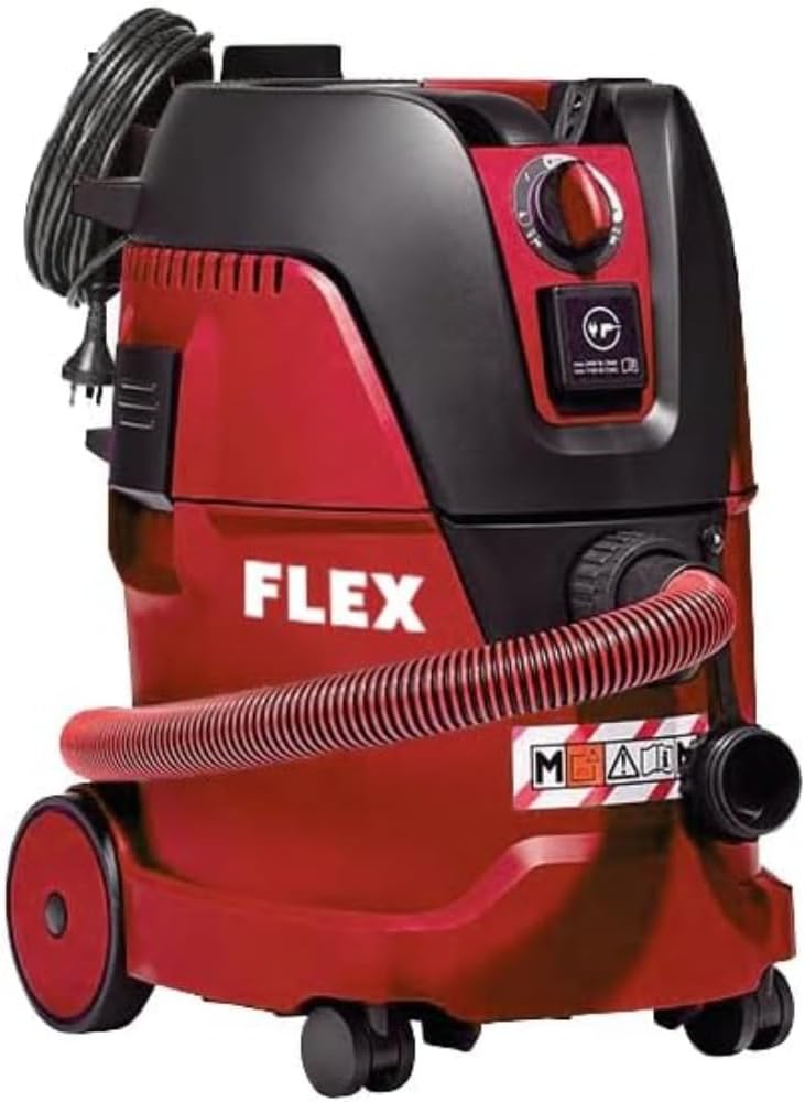 FLEX Staubsauger, 7,5 m, 22 M, 20 l, Schwarz, VCE MC Sicherheitssauger mit automatischer Filterabreinigung, Klasse M