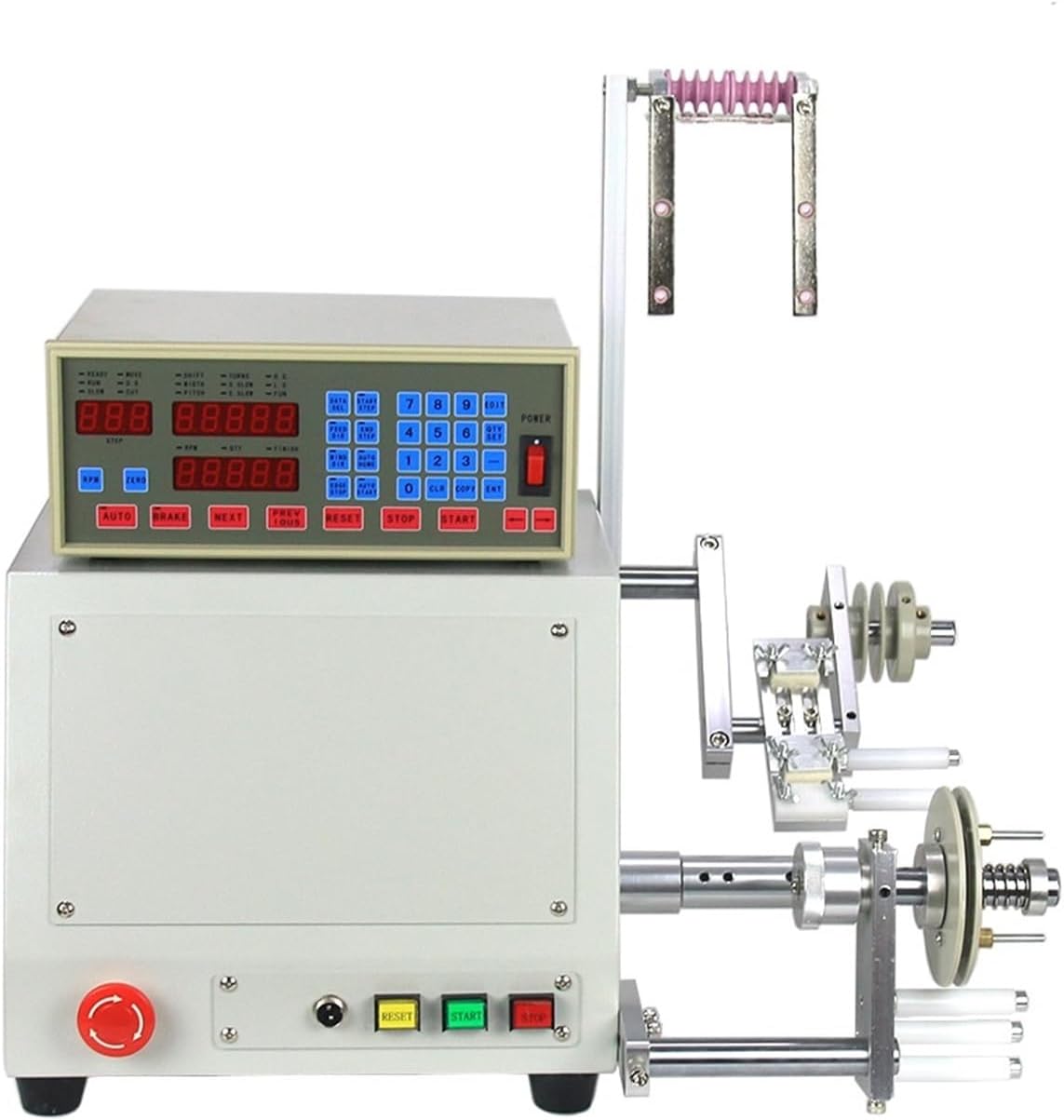 HEALBYBLE Knäuelwickler, 1,0 mm, Grau, Spulmaschine, Computer CNC Automatischer Kabelspulenwickler, 01- Drähte Universalzubehör Nähmaschine