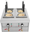 HANGKAI Nudelkocher, 2KW, 4 L, 9 L, 201 Edelstahl, Silber, 2 * Elektrischer Edelstahl mit öchern 2 * Praktische