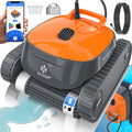KESSER Poolroboter, 100 m, Grau, ® für Boden und Wand bis ², Wasserlinienreinigung, automatischer Poolreiniger mit App-Funktion & Kontrollmodul