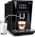 Acopino Kaffeevollautomat, Schwarz, Cappuccino & Espresso auf Knopfdruck, farbiges Touchdisplay