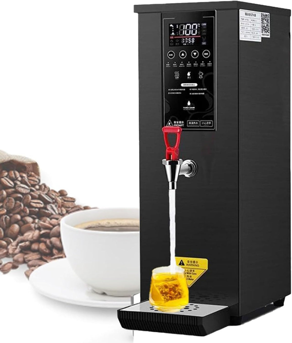 Heißwasserspender, Schwarz, Smart-Home-Geräte, Sofort- mit LCD-Display für Kaffee, Tee und Bürogebrauch
