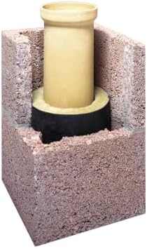 BISOTHERM Schornsteine, 120 mm, 5 m, Braun, BISOAIRSTREAM Schornstein HS 12, 3-schalig, Durchmesser, Leichtbeton