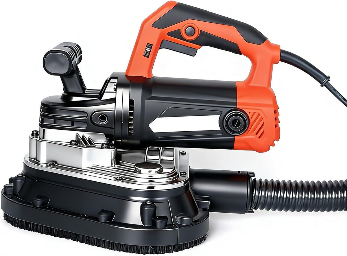 Betonschleifmaschine Staubsauger, 2450 W, Schwarz, mit Diamantschleifer, 6 Geschwindigkeitsstufen, für Beton, Marmor und Granit(Grinder Only)