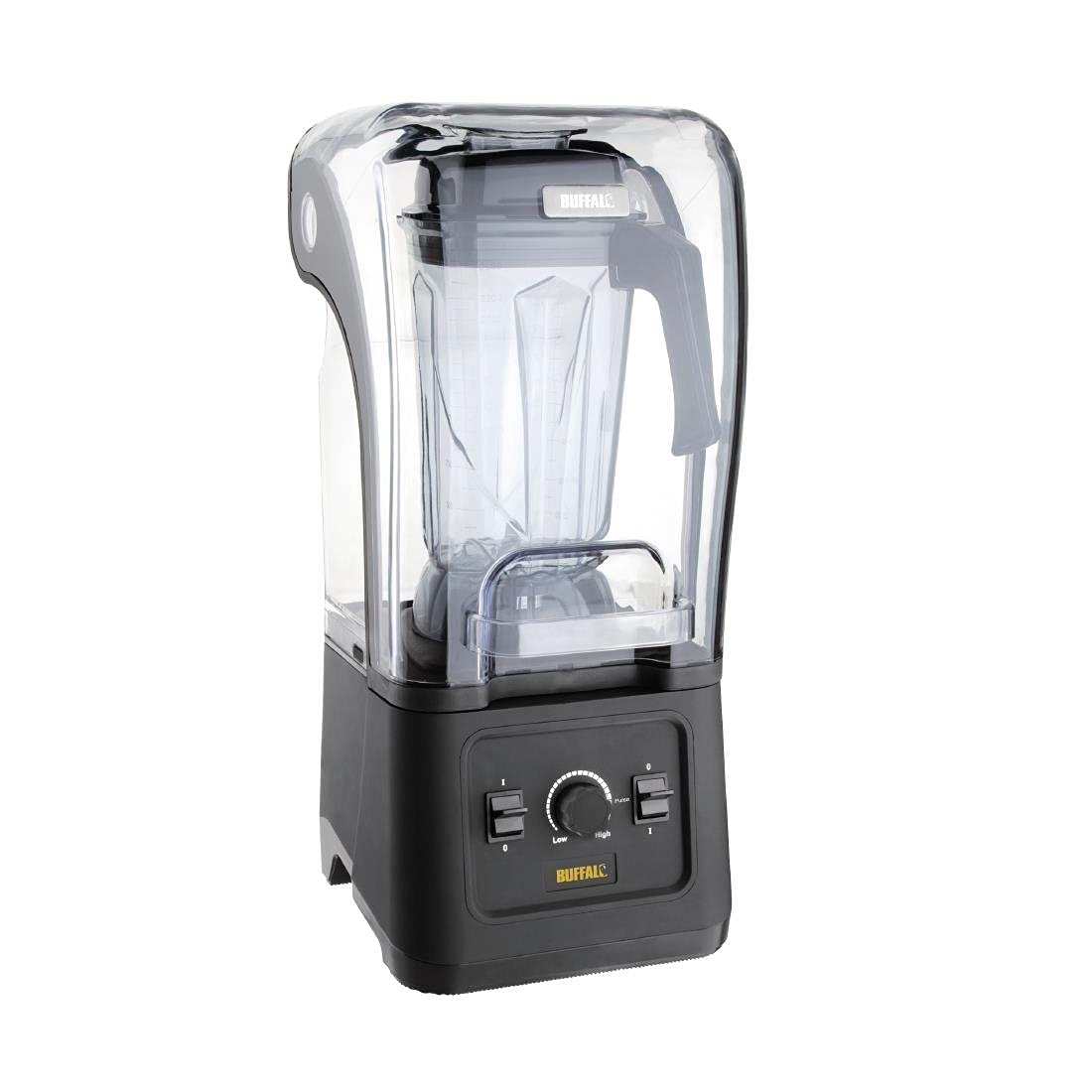 Buffalo Heißluftfritteuse, 2,5 Liter, 1,68 kW, Schwarz, Leistungsstarker professioneller Stabmixer mit, BPA-freier Kunststoff