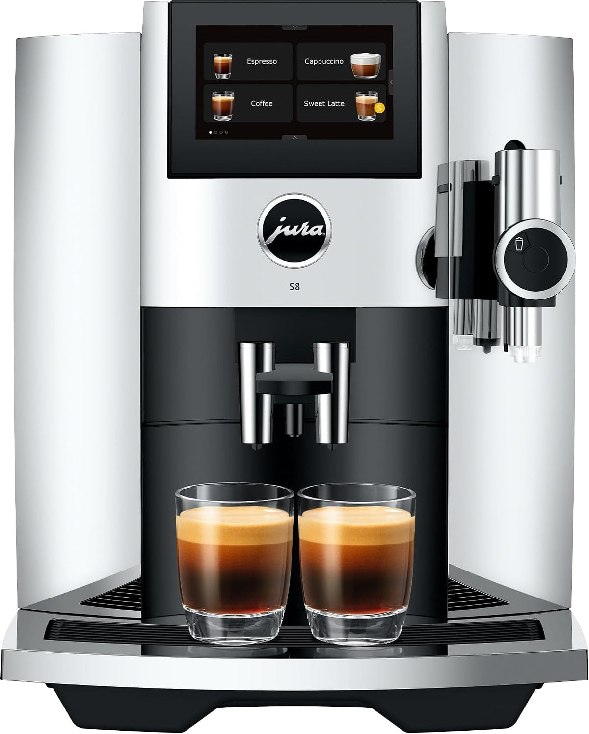 JURA Kaffeemaschine, Schwarz, S8 Chrom