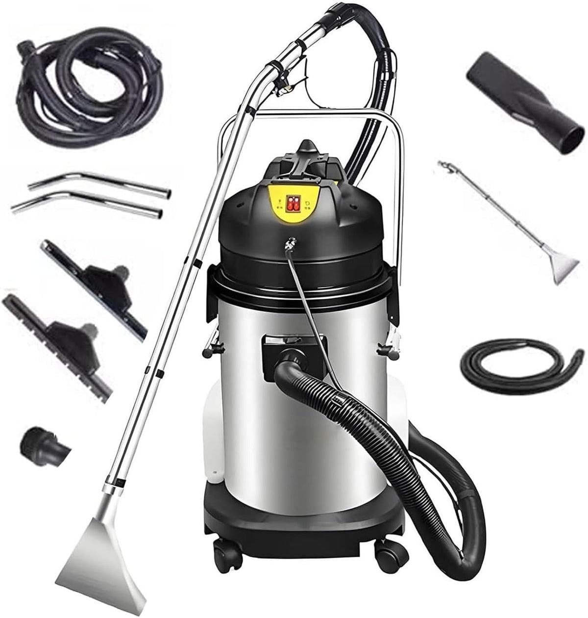 Sofa DHMYYXGS, 70–75 dB, 20 L, 60 L, Schwarz, Wasserstaubsauger, Nasssauger Polsterreiniger Gerät, 230Mbar, Tiefenreinigung Sprühen