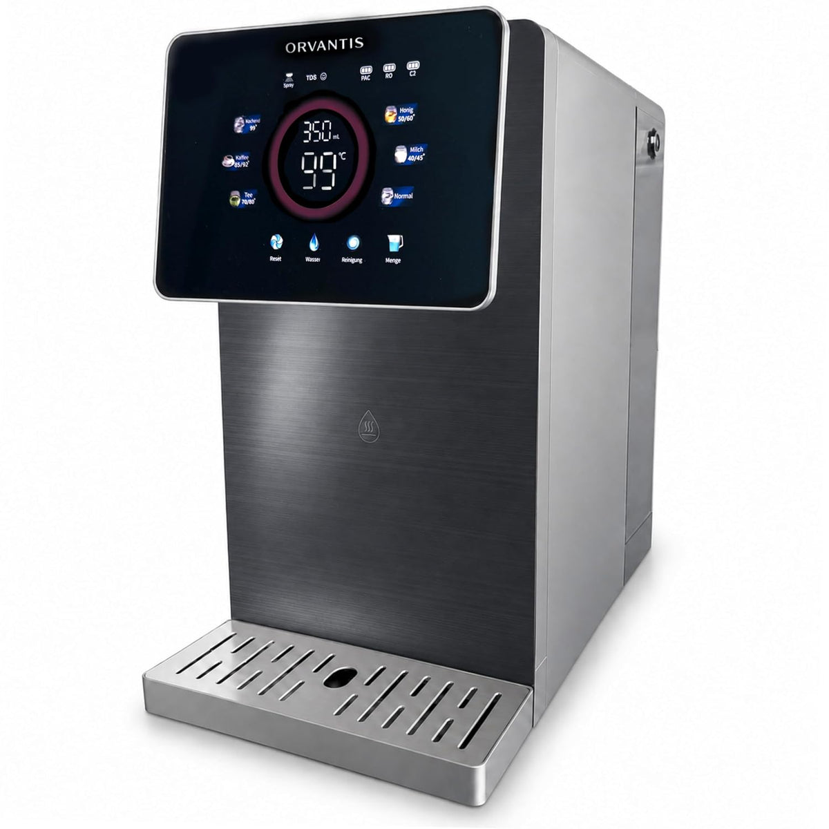Orvantis Kaffeemaschine, 7 L, Grau, Osmoseanlage Trinkwasser Auftisch, Umkehrosmoseanlage & Wasserfilter mit UV