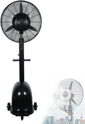Oszillierender Standventilatoren, Weiß, Nebel-Standventilator, Outdoor-Kühl- und Befeuchtungsventilator für Terrasse