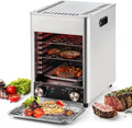 HCAUYNN Elektrische Tischgrills, 1700 W, 110 V, Grau, Elektrischer Steakgrill, Gewerblicher Steakkocher FüR Den Innenbereich