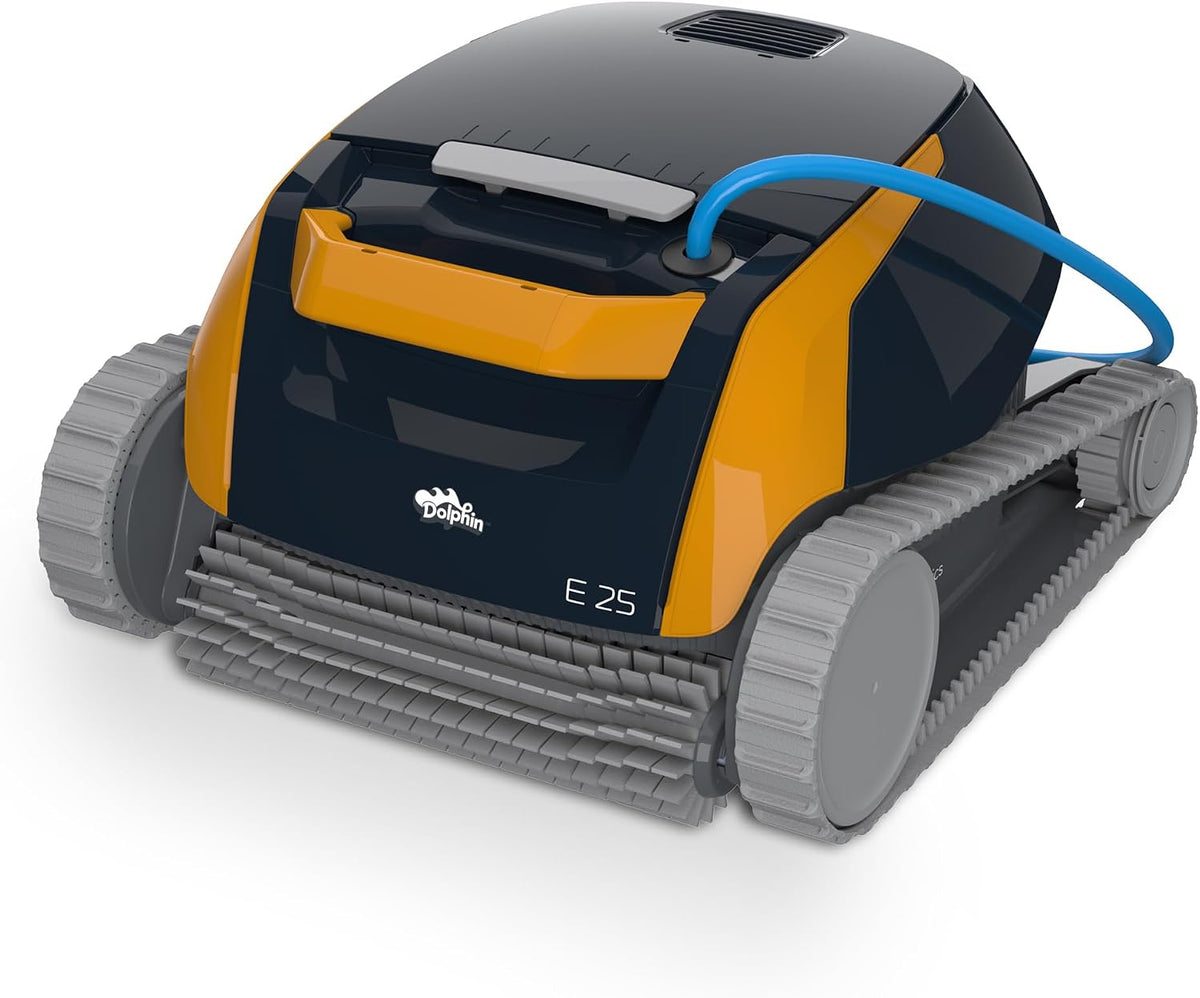 Dolphin Poolroboter, 10 m, Grau, E25 Automatischer Poolreiniger mit Kabel - Boden und, Eingelassene Pools bis zu