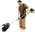 ureggvbu Schneefräse, 1,7 kW, PA6, Nylon, Schwarz, 52CC Kehrmaschine mit Unkrautbürste, 2-Takt Rasenkehrmaschine 2