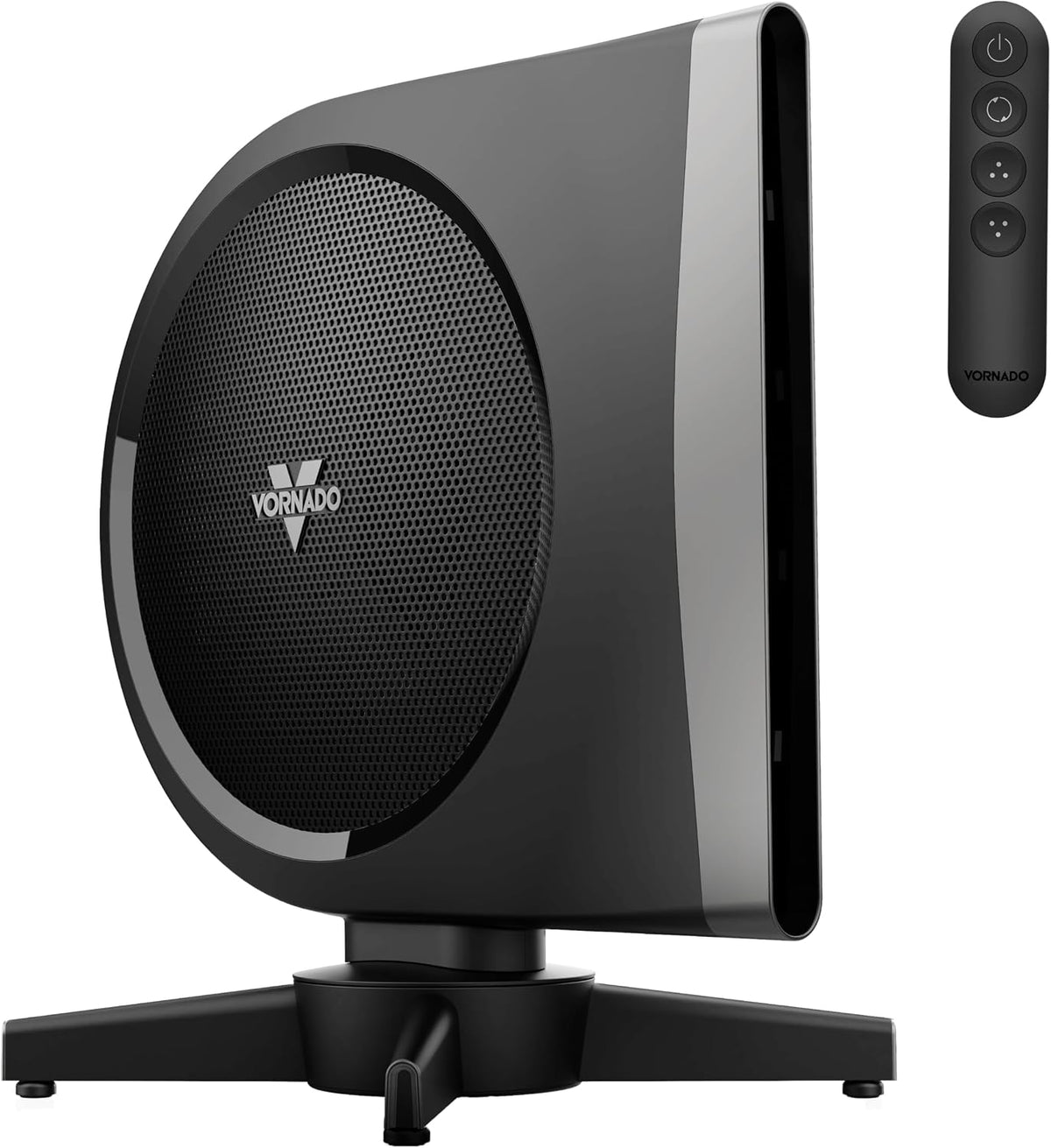 Vornado Turmventilator, 19 Zoll, Weiß, STRATA Kompakter Oszillierender mit Fernbedienung, High-Speed-Luftzirkulation