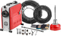 VEVOR Rohrreinigungswellen, 14,5m, 9,5 mm, 200 mm, 850 W, Schwarz, Elektrische Rohrreinigungsmaschine, Abflussreiniger