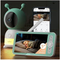 BOIFUN Monitor, 5 Zoll, Schwarz, Baby Video, Display 3MP & 360° Kamera mit Nachtlicht, Mobile App & LCD-, automatische Verfolgung
