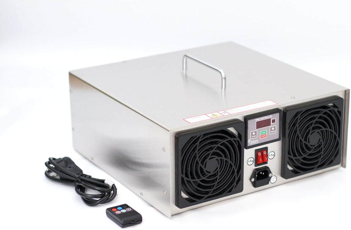 BITOM Dunstabzugshaube, Weiß, Profi Ozongenerator 30000mg/h 30 g/h Ozonisator Ozongerät
