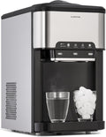 Klarstein Eismaschine, 20 kg, 3 L, Schwarz, Eiswürfelmaschine für Zuhause Camping Gastro, Schnelle Mini Eiswürfelmaschine Kle
