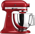 KitchenAid Universalküchenmaschinen, 4.8 L, Silber/Rot, Küchenmaschine - Artisan - Kippbarem Food Processor