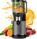 XTKKGFBIR Mastizier-Entsafter mit einer Schnecke, 152 mm, 400 W, Schwarz, Entsafter Slow Juicer, Hohe Saftausbeute