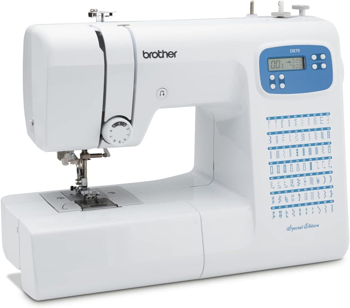 Brother Elektronisch gesteuerte Nähmaschinen, Schwarz, DX70SE elektronische Nähmaschine