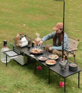 Generisch, Schwarz, Tragbarer faltbarer Outdoor-Campingkocher, Leichter, kompakter Grill für Picknick, Strand, Reisen & Kochen im Garten