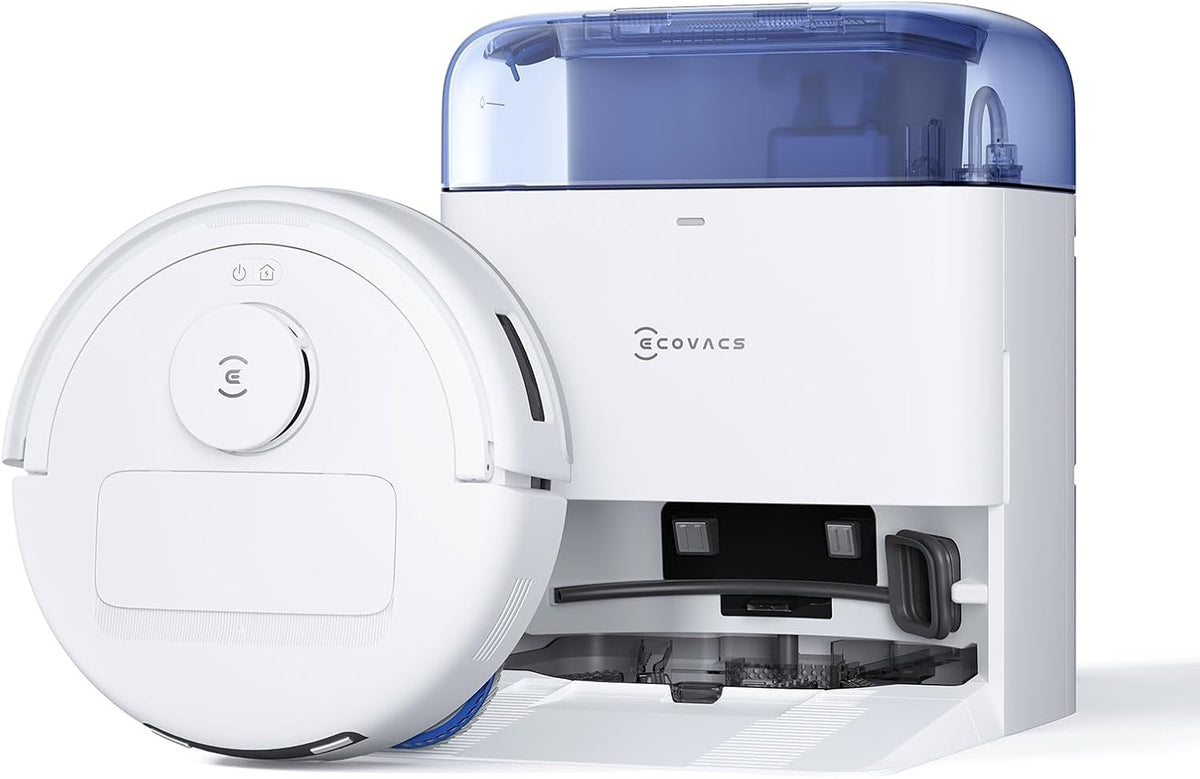 ECOVACS Saugroboter, Schwarz, DEEBOT MINI mit Wischfunktion 9.000 Pa, ZeroTangle 2.0